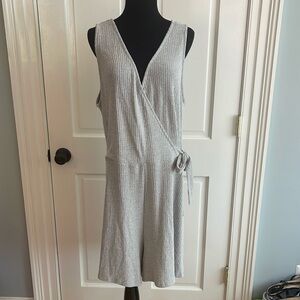 NWT Heatherly v-neck faux wrap ribbed romper shorts 2XL